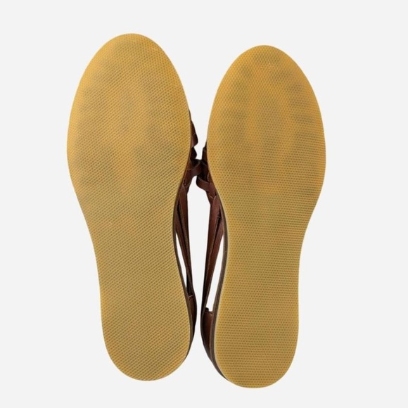 Nisolo Huarache Sandal 2.0 Brandy Handwoven Leather Memory Foam Size 7.5 - Picture 8 of 9